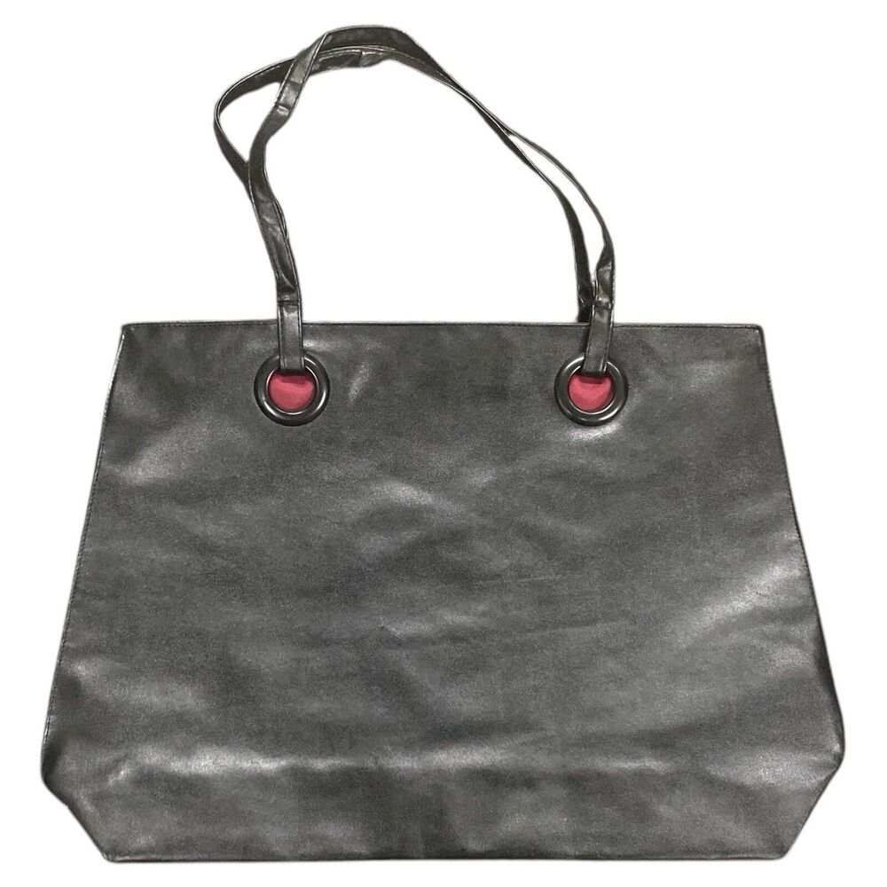 Calvin Klein Deep Euphoria Faux Leather Large Handbag Tote Black